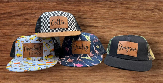 Kids Leather Patch hat